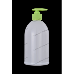 500ml Plastic PET Bottle 28/410 with Lotion Pump for Cosmetics Packaging