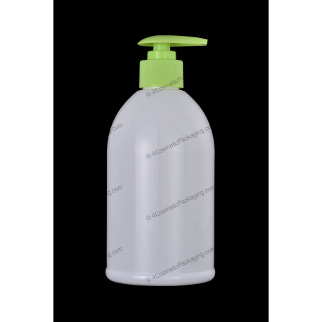 500ml Plastic PET Bottle 28/410 with Lotion Pump for Cosmetics Packaging