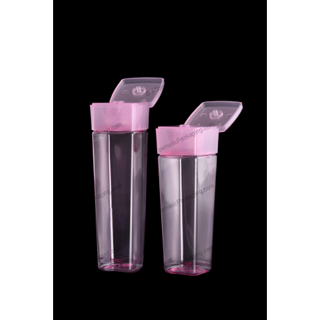 150ml 200ml Plastic PET Bottle with Flip Top Cap for Cosmetics Packaging