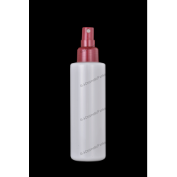 125ml Plastic PET Cylinder Bottle 24/410 with Fine Mist Sprayer for Cosmetics Packaging