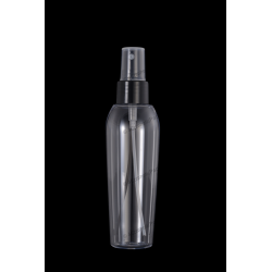 130ml Plastic PET Bottle 24/410 Neck with Fine Mist Sprayer for Cosmetics Packaging