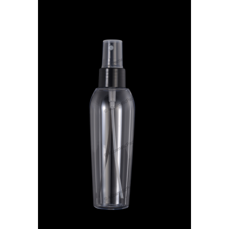 130ml Plastic PET Bottle 24/410 Neck with Fine Mist Sprayer for Cosmetics Packaging