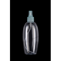 200ml PET Bottle 24/410 with Fine Mist Sprayer for Cosmetics Packaging