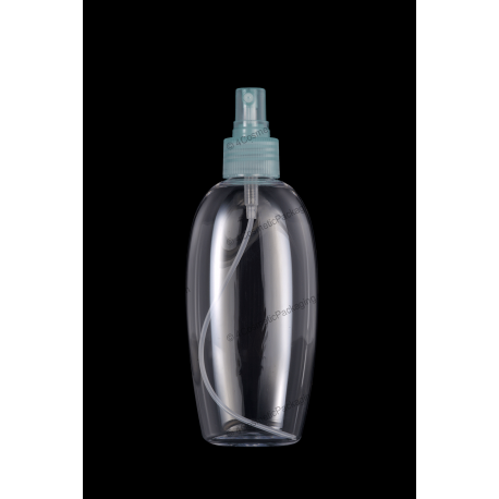 200ml PET Bottle 24/410 with Fine Mist Sprayer for Cosmetics Packaging