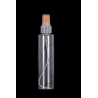 250ml Plastic Cosmo Round PET Bottle 24/410 Neck with Fine Mist Sprayer for Cosmetics Packaging