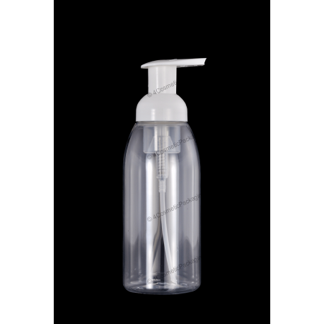 400ml Plastic PET Bottle 40/410 Neck with Foam Pump for Packaging