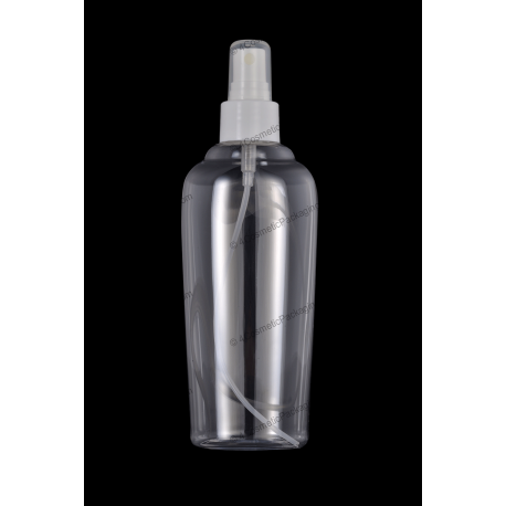 150ml 5oz Plastic PET Bottle 24/410 Neck with Fine Mist Sprayer for Cosmetics Packaging
