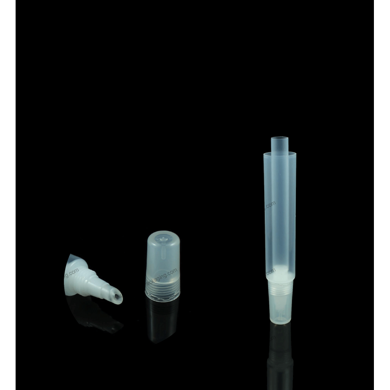 19mm Slant Tip Plastic Round Tube in Tube for Cosmetics Packaging