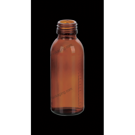 100ml Amber Glass Syrups Bottle